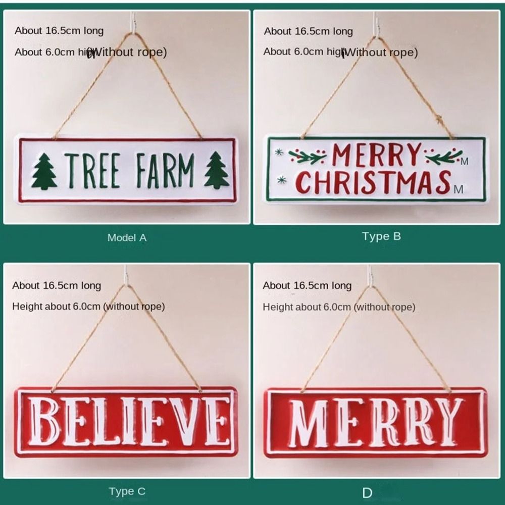 Creative Christmas Welcome Card DIY Christmas Sign Plaque New Christmas Pendant  Merry Christmas