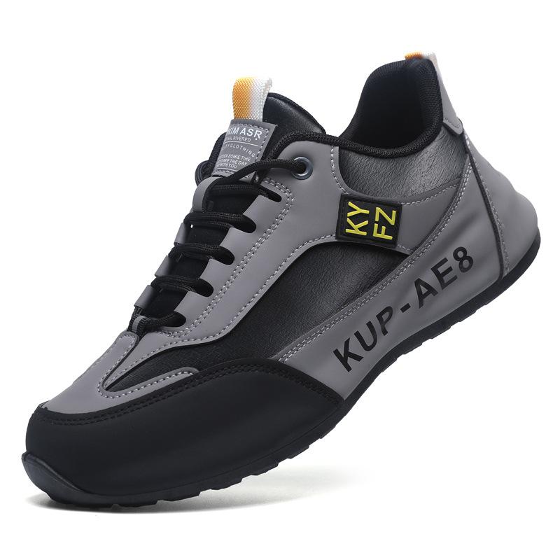 Fashion Mens PU Leather Waterproof Sneakers Casual Sports Shoes Men Lightweight Breathable Flat Non Slip Tenis Shoes Zapatillas Hombre