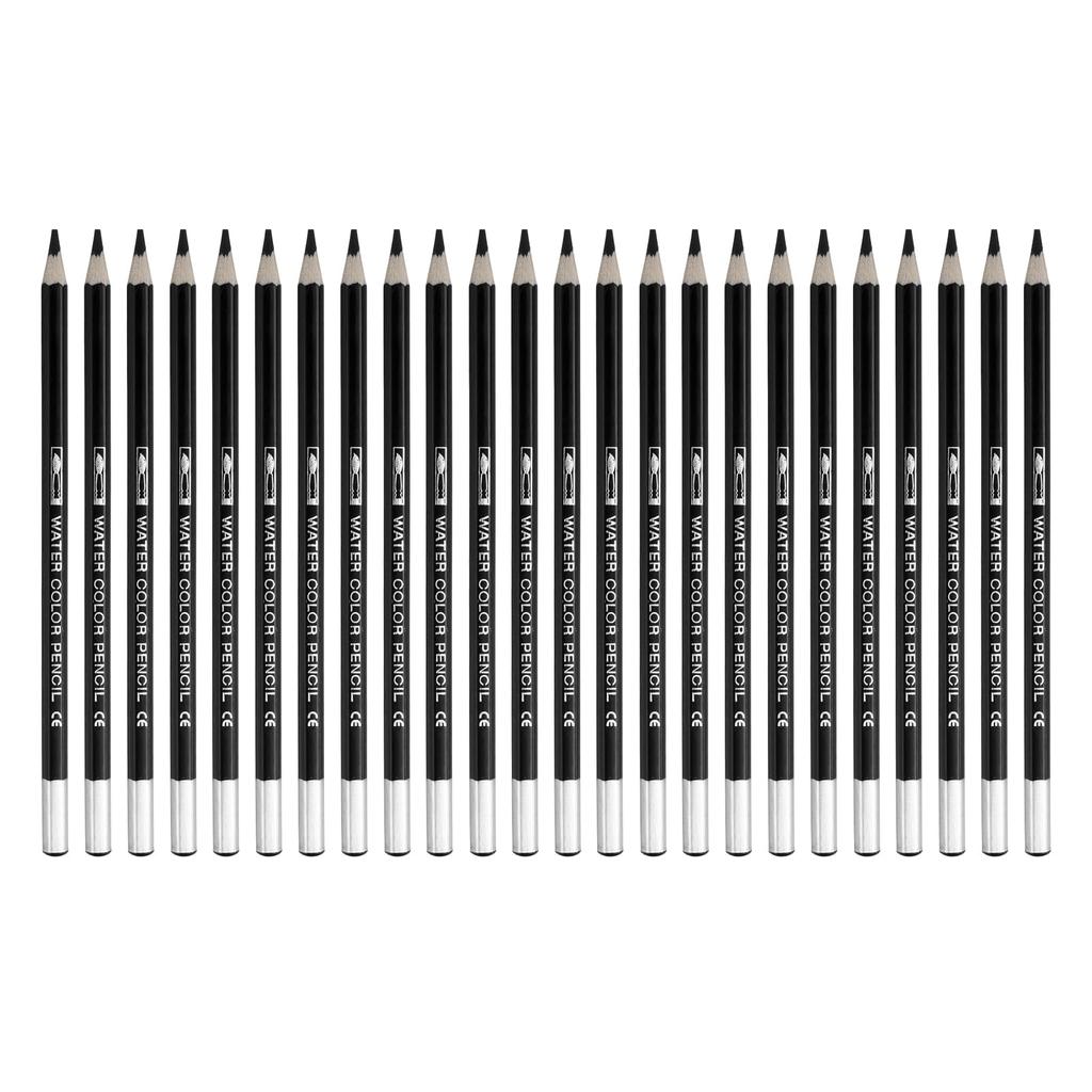 PATIKIL Colored 24 Pencils for and Black Water-Soluble Pencils, Water-Soluble Blending, Coloring, Sketching, Painting,