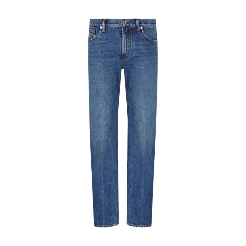 Emporio Armani J76 straight-fit stone-washed denim