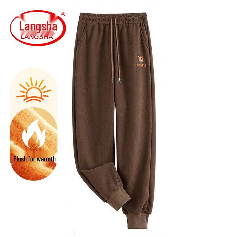 LangSha Women s Winter Fleece Casual Pants 4XL