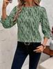 Brown and White Checked Mid-Sleeve Shirt with Ruffle Cuff Detail