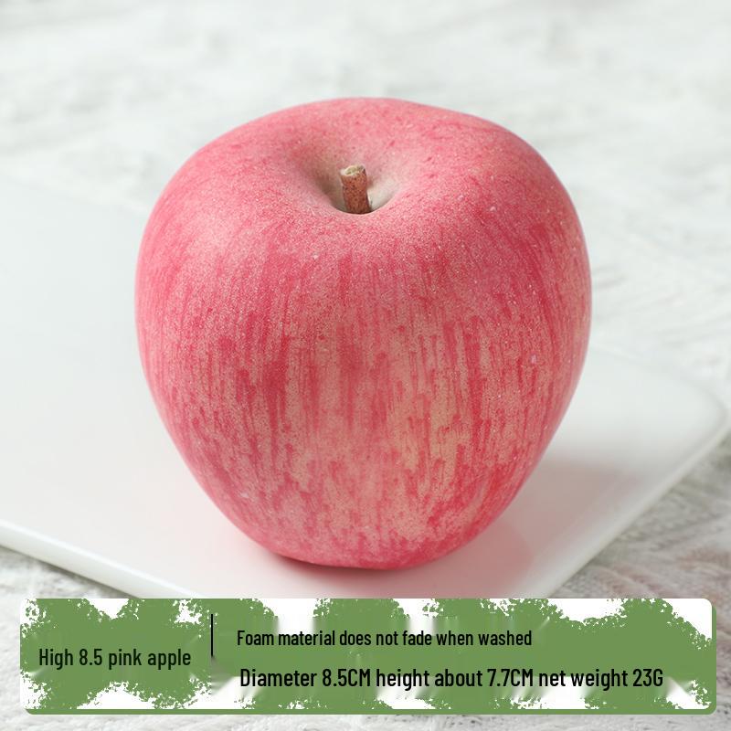 Plastic Apple Fruit and Vegetable Teaching Aid Prop Figurine for Early Education Display