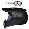 Teenage Professional Off-road Racing Helmet, Motorcycle Off-road Helmet, DOT Approved Motocross Goggles Gift Package
