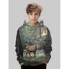 Hirschjagd Hoodies für Jungen Tiere Outdoor Camouflage 3D Vollprint Frühling Herbst Kinderkleidung Locker Lässig Sweatshirt Oberteile