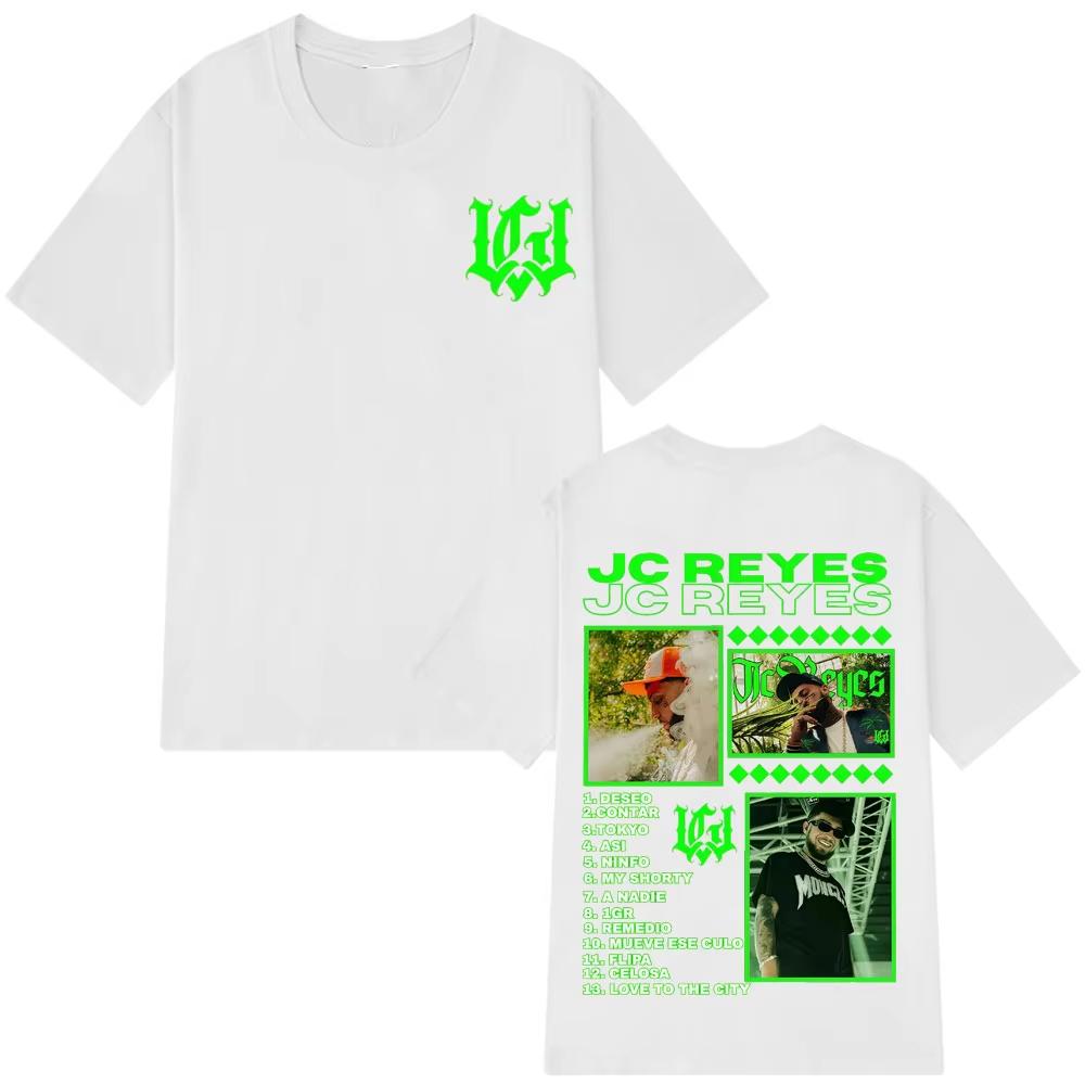 Rapper JC Reyes 2025 Tour Concert Graphic Print Unisex Casual Loose Hip‑Hop Harajuku Street‑Style T-shirt