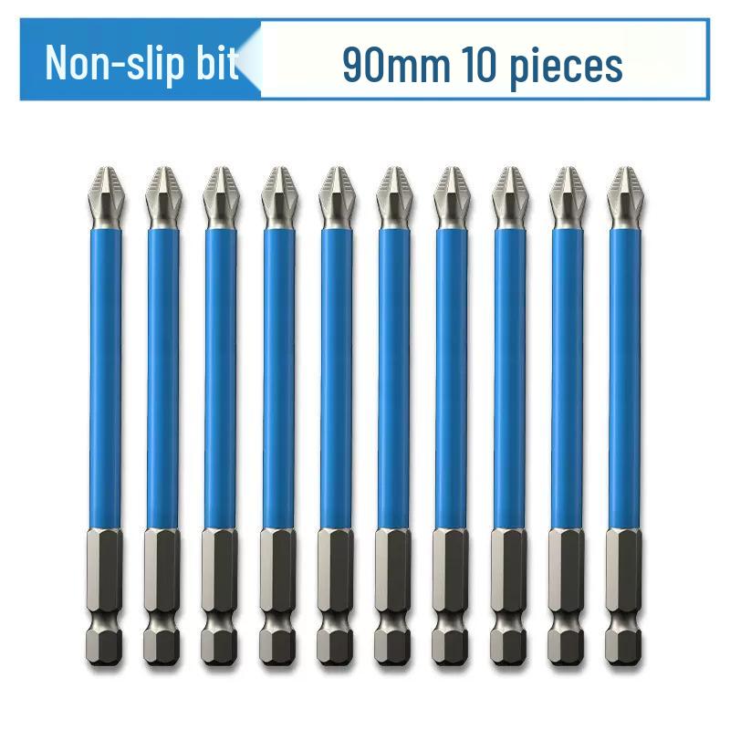 Rutschfestes Magnetisches Bit-Set für Kreuzschlitz- & Torx-Akkuschrauber - Extra Lang & Hohe Härte