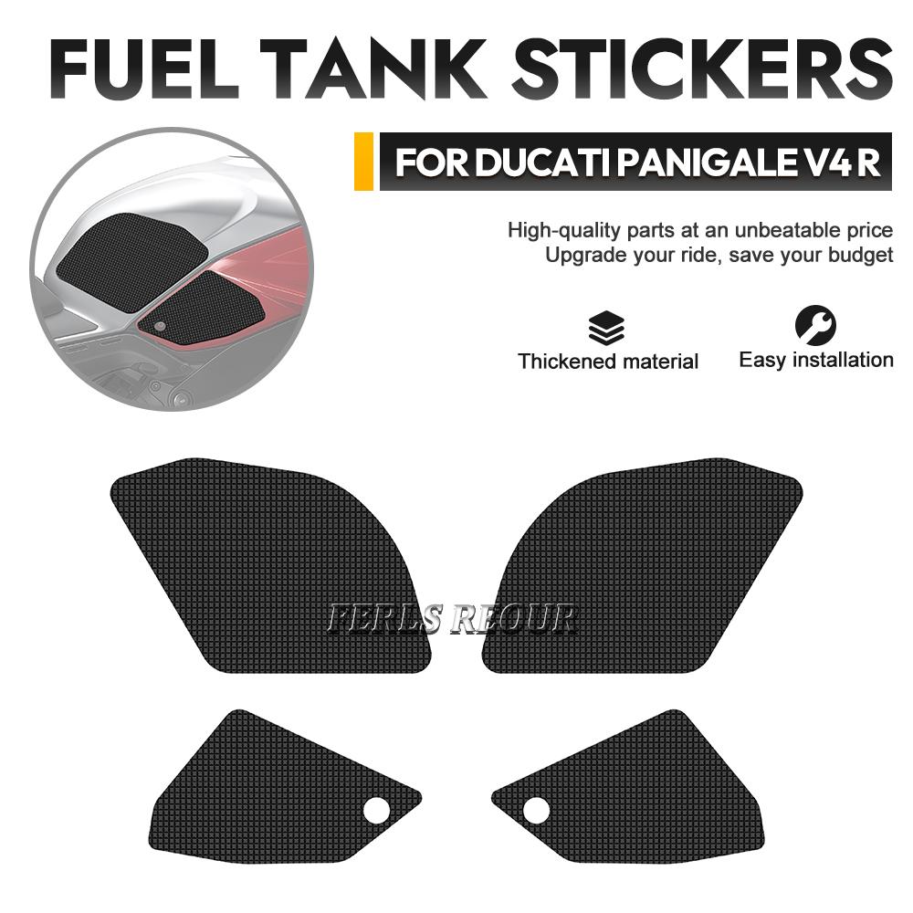 Fuel tank sticker For Ducati panigale v4 1100 2022-2023 Tank Grip Side Decals Motorcycle Anti Slip Tank Pad Stickers