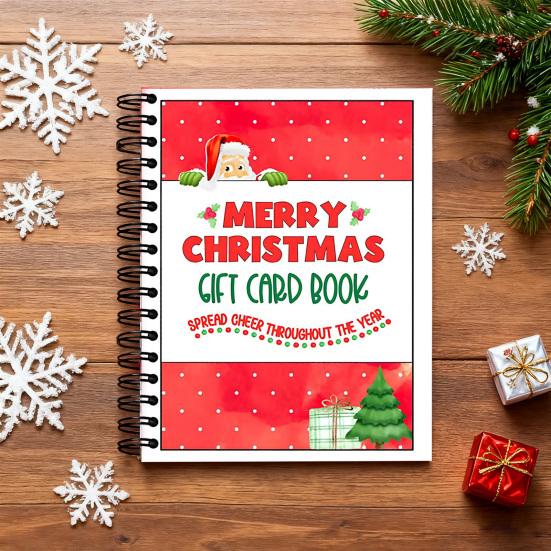 Christmas Gift Card Book Colorful Unique Gift Card Organizer Festive Party Decoration Holiday Surprise