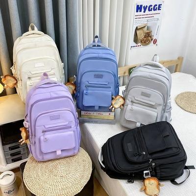 Plecak szkolny duża pojemność prosty moda gimnazjum wysoka wartość plecak szkolny dla ucznia lekki styl college plecak damski