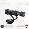 comica Mini Gun Microphone External Unidirectional Condenser Video Microphone for DSLR Vlog Compatible CVM-VM10II Microphone, Smartphone/Camera