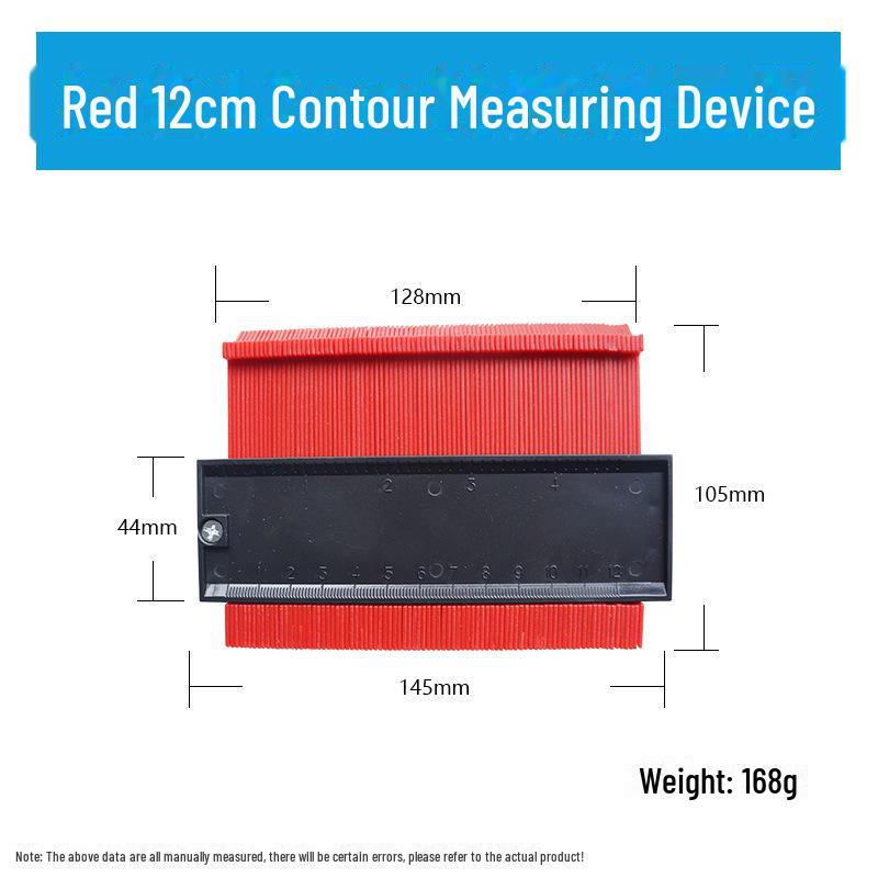 Multifunctional Contour Measuring and Profiling Gauge for Woodworking and Irregular Shapes