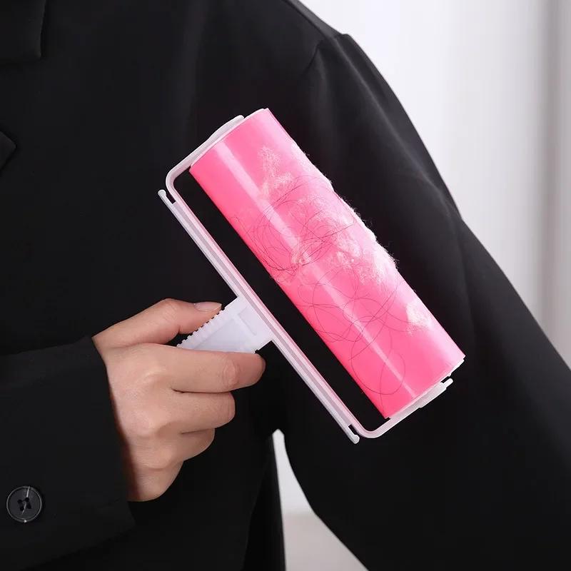 

Large High Quality Washable Reusable Household Cleaning Remover Portable Hair Rolle Clothes Hair Pet Hair Sticky Roller зелёный