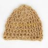 49MD Simple Hollowout Skull Hat Crochet Hair Net Hat For Women Teens Knit Turban Hat