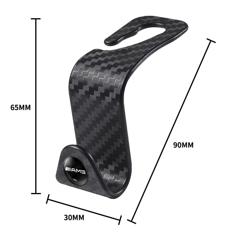 1/2/4PCS Carbon Fiber Multifunction Portable Car Seat Hook For Mercedes Benz AMG A C E GLC clase CLA X253 W203 W204 W205 W221