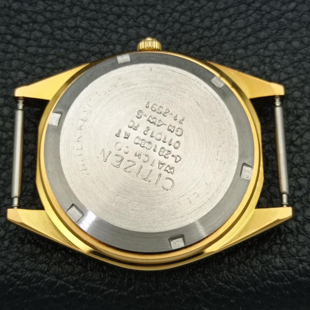 VINTAGE REFURBISHED CITIZEN AUTOMATIC 8200 JAPAN MENS GOLDEN WATCH A436323-2 R128-a436323