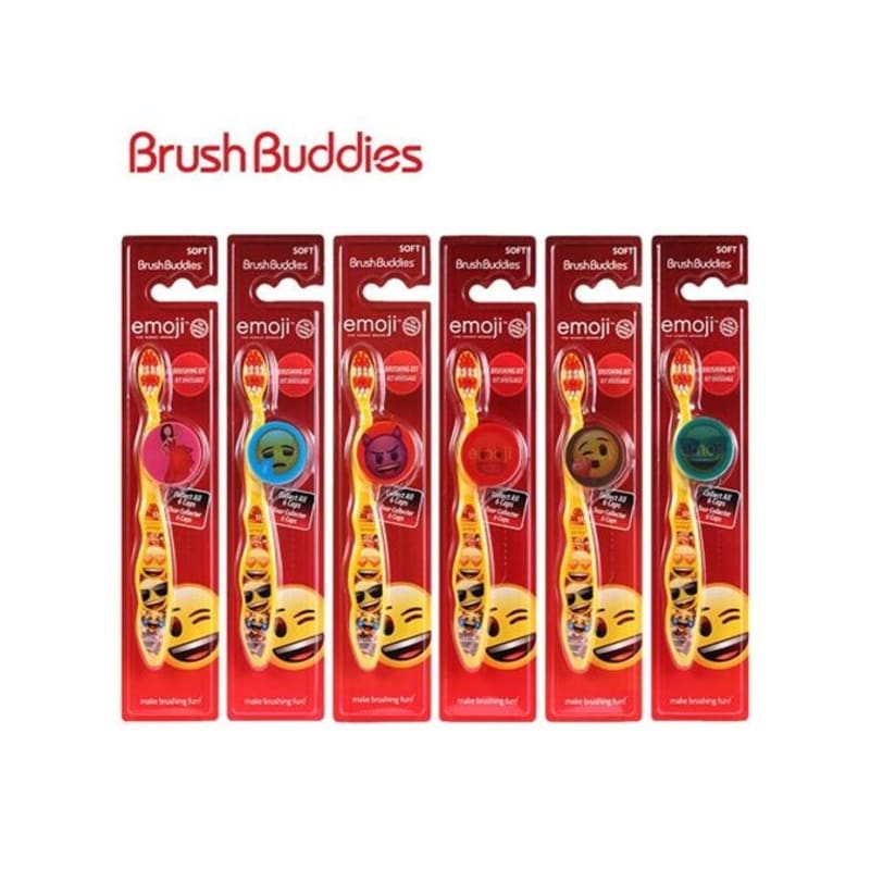 

Набор детских зубных щеток Emoji Mystery Cap из 6 штук