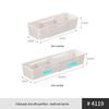 "Japanese-Style Retractable Drawer Organizer with Partitions"