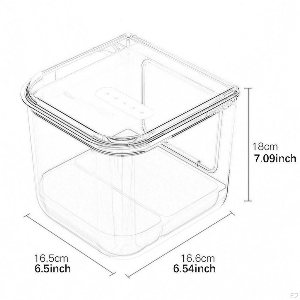 Bird Bath Cage Accessories Box for Easy Maintenance of Little Birds