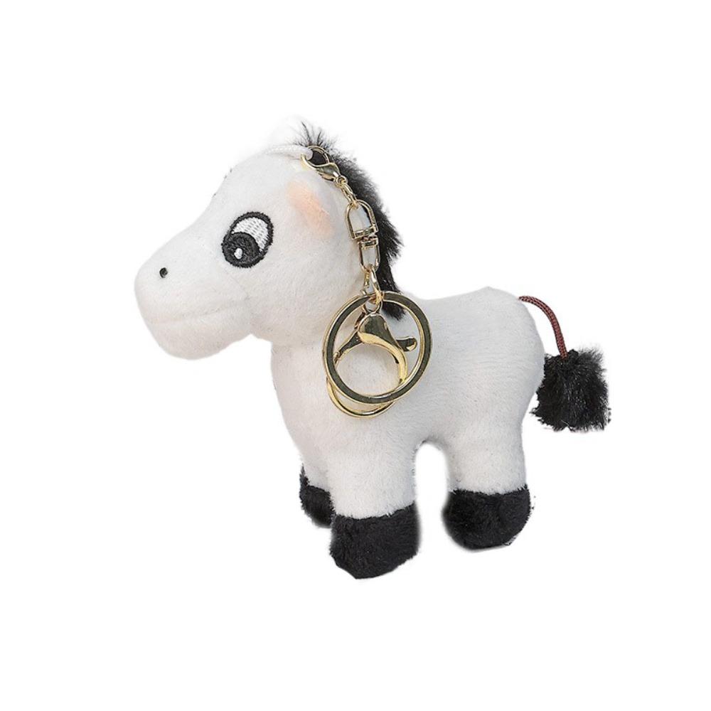 Hanging Decoration Plush Horse Keychain Stuffed Animal Little Horse Keychain  Bag Pendant