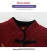 2025 Embroidered Woolen Coat for Elderly Women (Aged 60-80) - Plus Velvet Winter Style