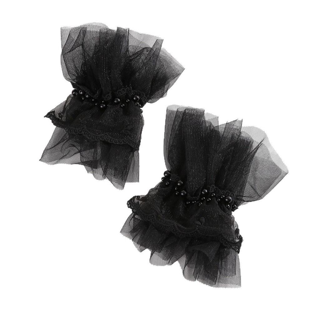Detachable Lace Ruffled Wrist Comfortable Fake Sleeves Cuffs  Daily Accessory