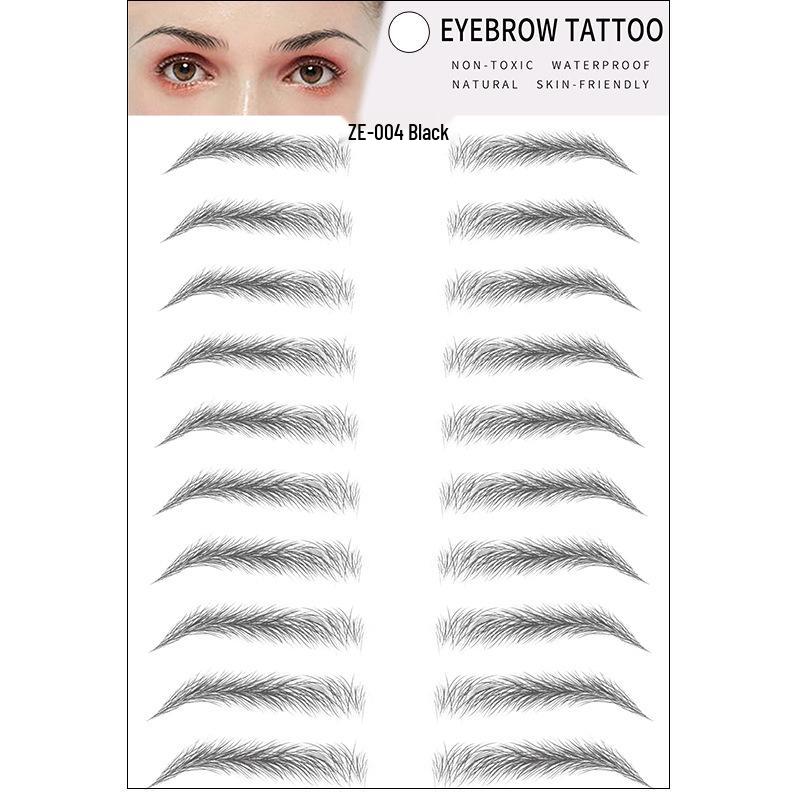 Zhengxiang 2025 Waterproof 6D Eyebrow Stickers - Realistic, Easy Makeup for a European, American, and Korean Style.