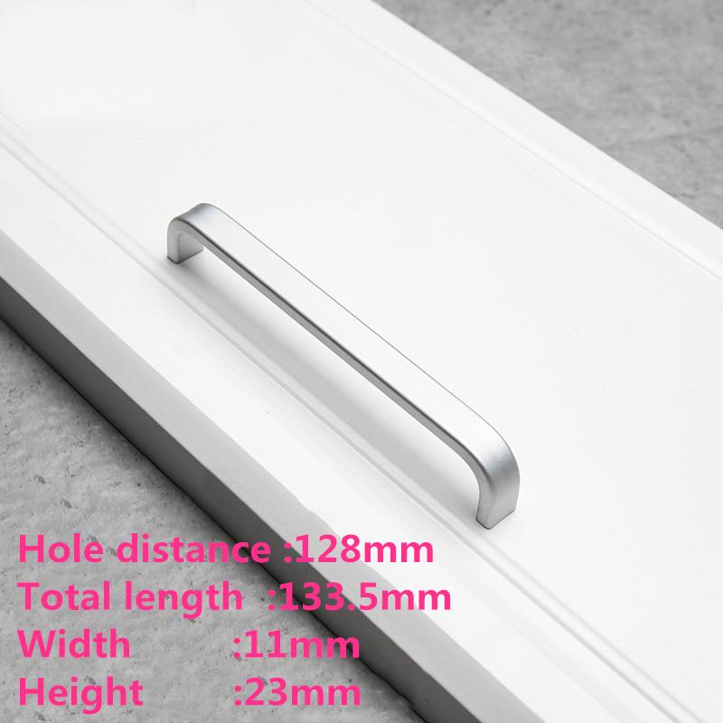 European Oxidation Matte Cabinet Handles Aluminum Alloy Door Knobs  Holder Case Box Puller Kitchen Cabinet Pulls Drawer Pulls