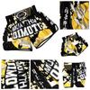 Muay Thai Kickboxing Boxing MMA UFC Crane Casual Shorts Gym Sport Unisex Men Women Fitness Workout Quick Dry Print Elastic Waist Fitness Training