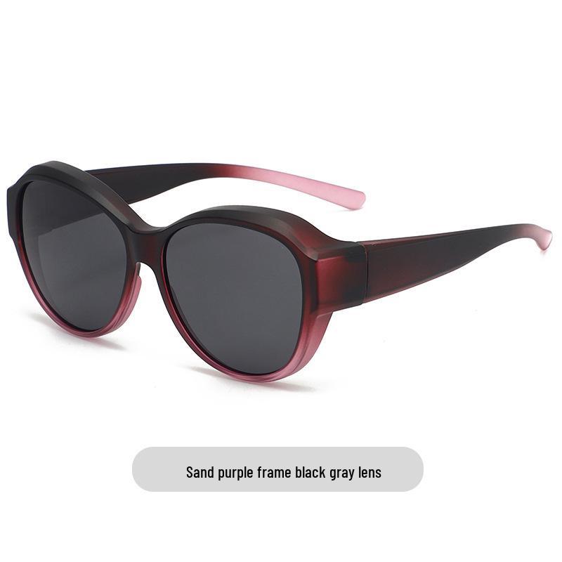 Polarized Clip-on Sunglasses for Women - TR90 Sun Protection, Slimming High-end Design, Myopic-Friendly