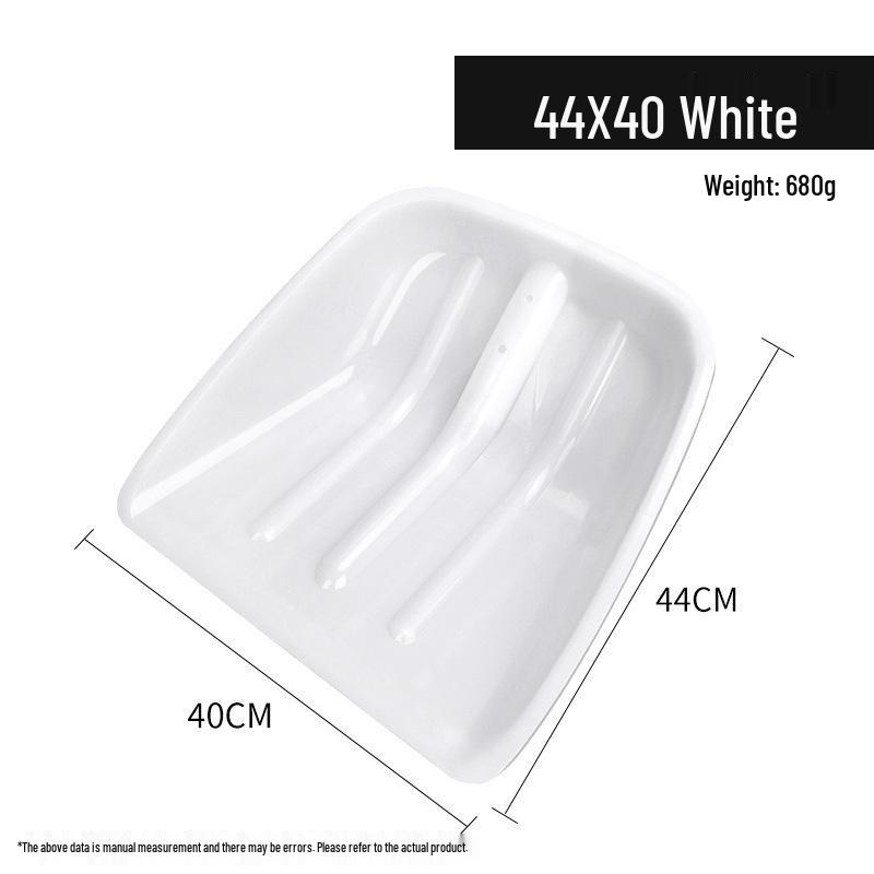 Extra Wide Tempered Iron and Plastic Snow & Grain Shovel