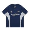 Basketbal T-shirts Dames Sportieve korte mouwen T-shirts Hiphop Borduurwerk V-hals Tops Oversized Streetwear