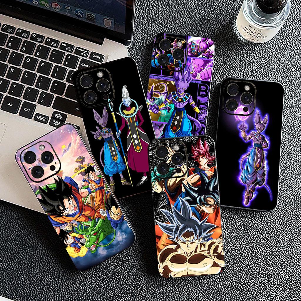 Cover for Apple iPhone 17 16 Plus 13 12 Pro Max Mini X XR Xs ProMax 16E 15+ 17+ Air Phone Case Beerus Dragons Gokus Balls Whis Z