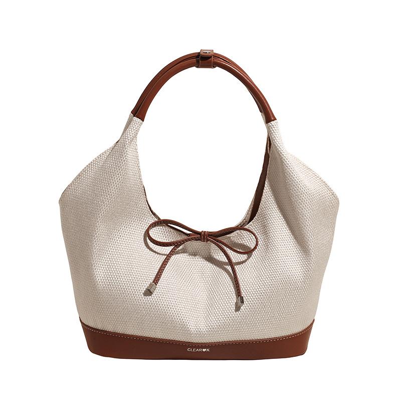 Bow Bag Large Capacity Summer New Casual Fashion Shoulder Women's Bag Tote Armpit Bag