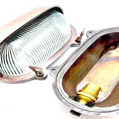 Industrial Bulkhead Light Wall Ceiling Retro Old Marine Antique Colour Aluminium Oval Shape Wall Light