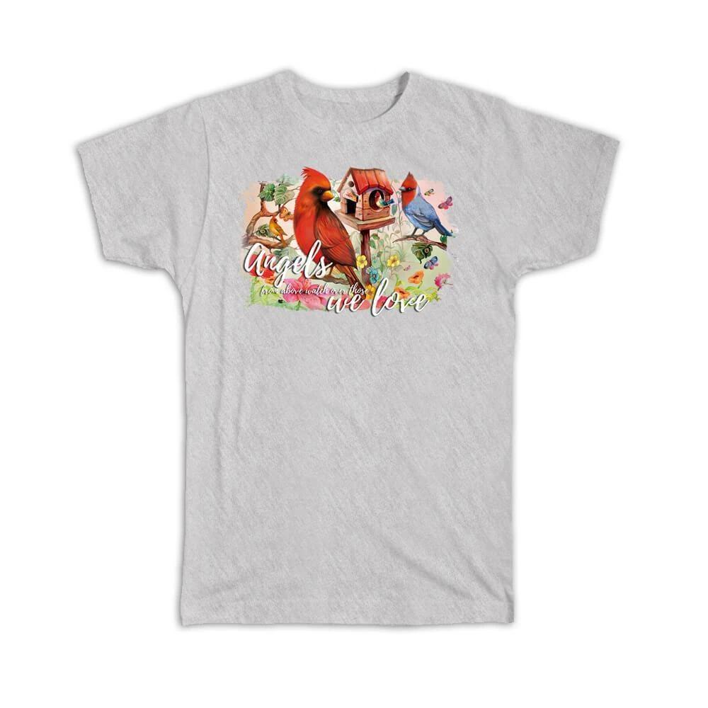 Gift T-Shirt : Cardinal Colorful House Bird Grieving Lost Loved One Grief S