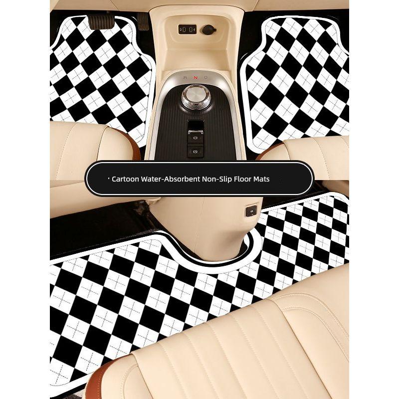 Car Floor Mat, Water-Absorbent, Non-Slip, Anti-Displacement, Single-Piece Driver's Seat Mat, Easy to Clean, Carpet-Style, Dirt-Resistant Car Mat