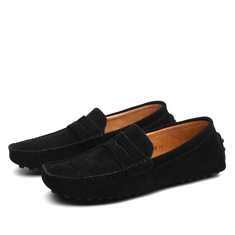 Fashion Men Casual Shoes Fashion Men Shoes Handmade Suede Genuine Leather Mens Loafers Moccasins Slip On Men's Flats Male Driving Shoes