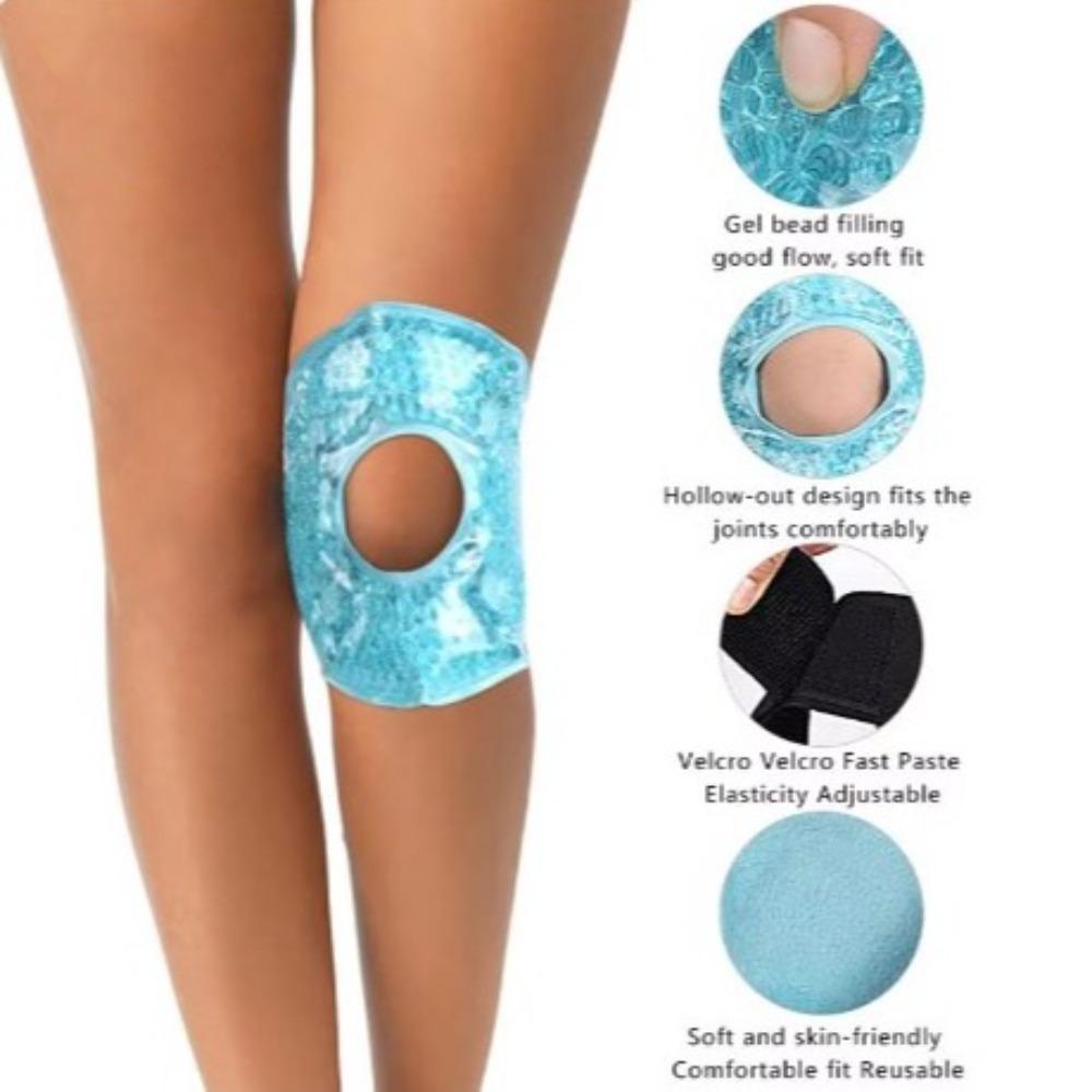 Protective Ice Therapy Wrap Reusable Bead Gel Knee Pad Comfortable Ice Packs for Knee  Injury