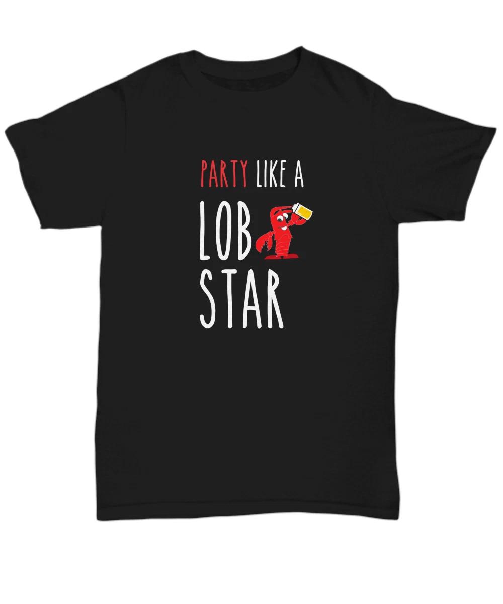 

Lobster Tshirt, Party Like A Lobstar Shirt, Funny Summer Tee For Men Women - Uni S
