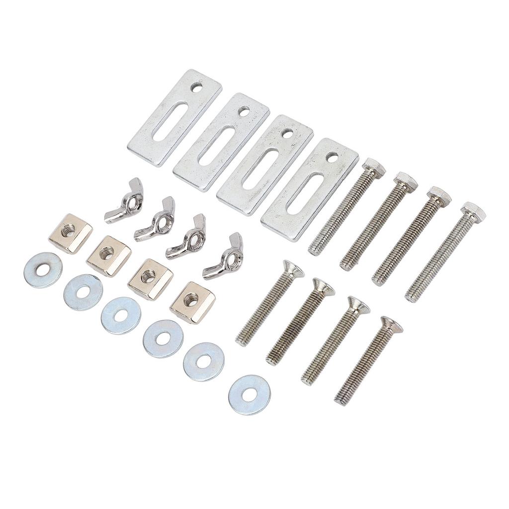 4 Pcs T Track Mini Hold Down Clamp M6 Nut Zinc Aluminum Alloy T Track Clamp for 3018 Series CNC Rout