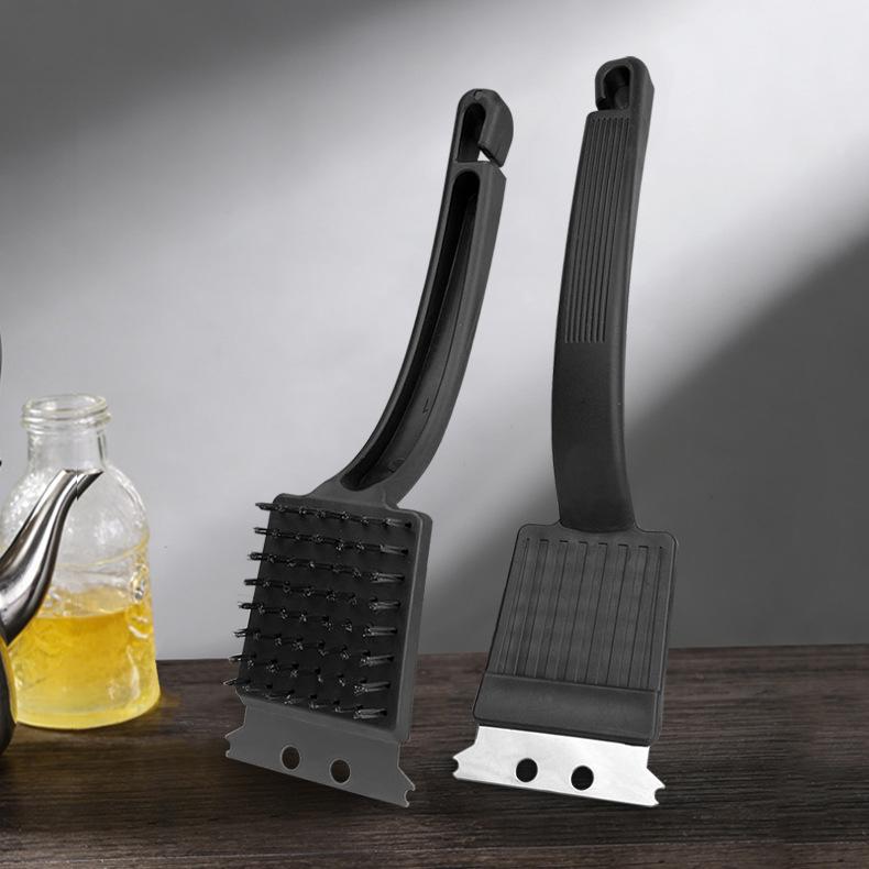 Stainless Steel BBQ Grill Cleaning Brush - Outdoor Rust & Dirt Removal Tool.