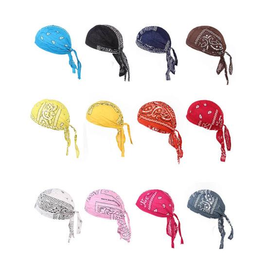 Baumwolle Herren Damen Piraten Radmütze Fahrrad Stirnband Hut Bandana Kopftuch