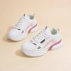 Spring women's shoes new breathable little white shoes women's Korean version versatile thick-soled heightening sports shoes casual dad shoes trendy s