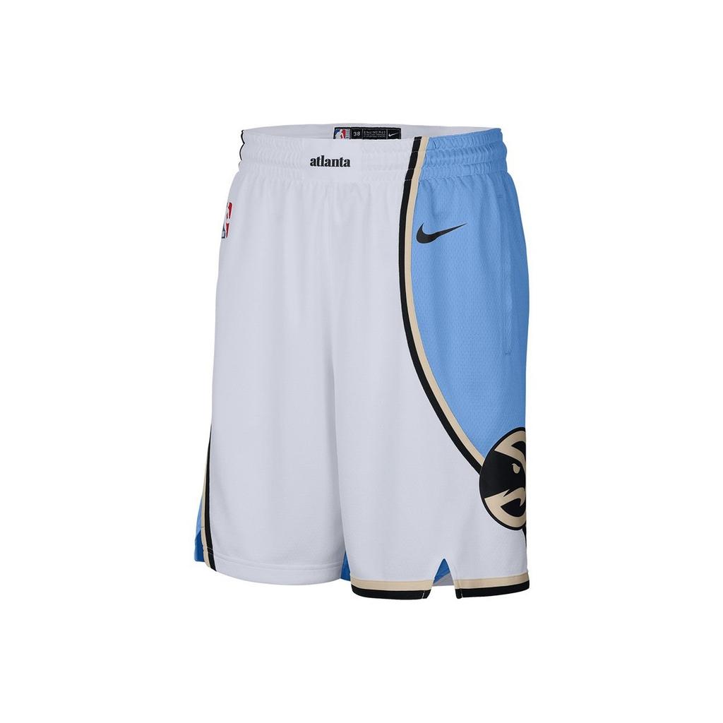 Nike Swingman City Edition NBA 2024 Atlanta Hawks Comfortable Simple Versatile Basketball Shorts Men Shorts FQ4397-100