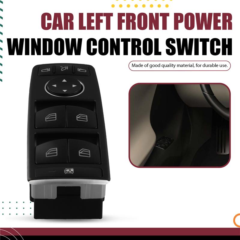 Car Left Front Window Glass Lifter Button Power Control Switch 100358900B For Tesla Model X S 2012- чёрный
