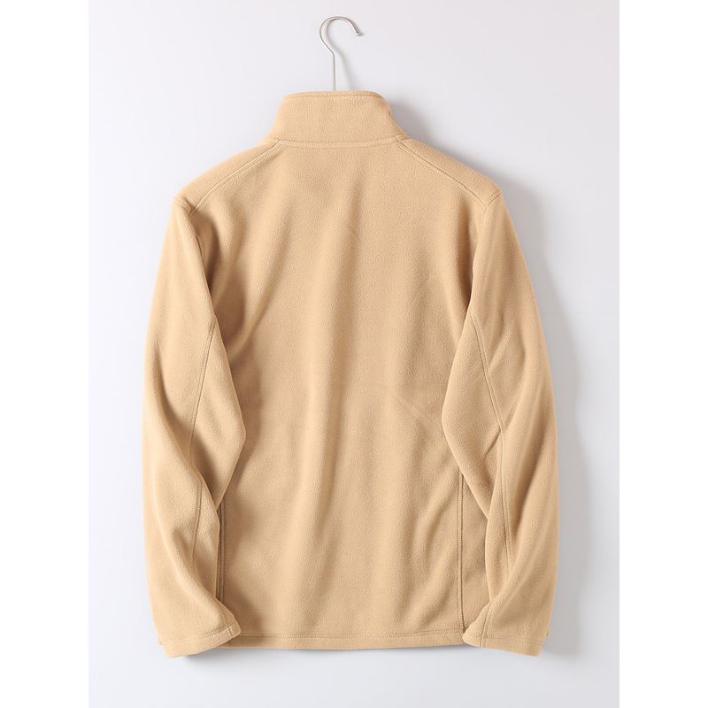 Foreign Trade Export Surplus Autumn and Winter Double-Sided Fleece Jacket for Men, Loose Casual Stand Collar Warm Fleece Coat