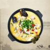 Alcohol heater Round barbecue plate Dry pot Teppanyaki Commercial restaurant baking tray pans Korean non stick round fish oven