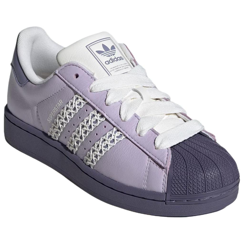 Adidas Originals Superstar 2 Comfortable Soft Skate Shoes Women Sneakers Purple KJ4210
