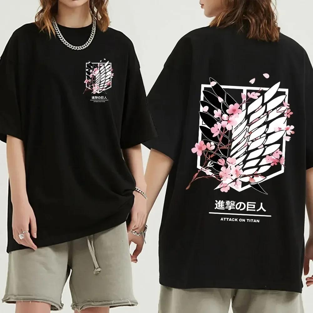 

Японское Аниме Атака Титанов Футболка Мужская Shingeki No Kyojin Эрен Йегер Футболка Манга Короткий Рукав Харадзюку Футболка Летние Футболки S